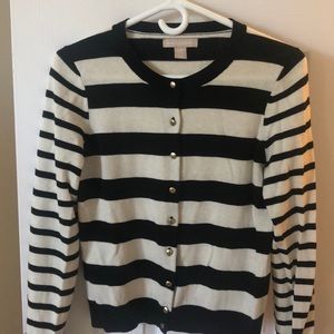 Black and cream cardigan